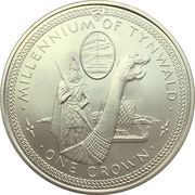 1 Crown - Elizabeth II Tynwald; Silver Proof, United Kingdom, 1979 reverse image