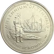 1 Crown - Elizabeth II Tynwald, United Kingdom, 1979 reverse image