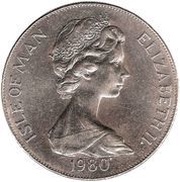 1 Crown - Elizabeth II Derby obverse image
