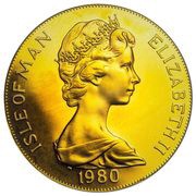 1 Crown - Elizabeth II Derby; Gold Proof obverse image