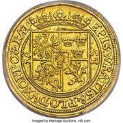 2 Ducats - Charles Ferdinand Vasa, Bohemia, 1653 reverse image