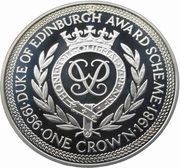 1 Crown - Elizabeth II Duke of Edinburgh Award Scheme, United Kingdom, 1981 reverse image