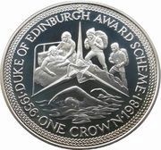 1 Crown - Elizabeth II Duke of Edinburgh Award Scheme, United Kingdom, 1981 reverse image