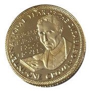 1 Crown - Elizabeth II Louis Braille; Gold Proof 9ct, United Kingdom, 1981 reverse image