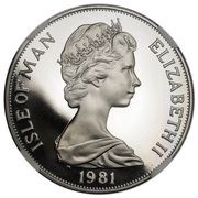 1 Crown - Elizabeth II Louis Braille; Platinum Proof obverse image