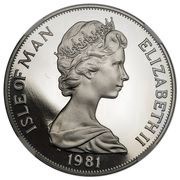 1 Crown - Elizabeth II Sir Douglas Bader; Platinum Proof obverse image
