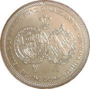 1 Crown - Elizabeth II Royal Wedding, United Kingdom, 1981 reverse image