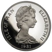 1 Crown - Elizabeth II Royal Wedding; Platinum Proof obverse image