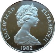 1 Crown - Elizabeth II World Cup - Holding the Trophy aloft obverse image