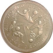 1 Crown - Elizabeth II World Cup, United Kingdom, 1982 reverse image
