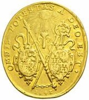 12 Ducats - Charles Ferdinand Vasa, Bohemia, 1642 reverse image