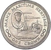 1 Crown - Elizabeth II P.S. Mona's Queen II, United Kingdom, 1982 reverse image