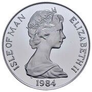 1 Crown - Elizabeth II Equestrian; Platinum obverse image
