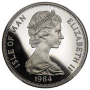 1 Crown - Elizabeth II Commonwealth Parliamentary Conference; Conjoined heads; Platinum obverse image