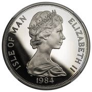 1 Crown - Elizabeth II Commonwealth Parliamentary Conference; Tynwald Hill; Platinum obverse image