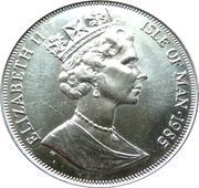 1 Crown - Elizabeth II Queen Mother and Princess Elizabeth obverse image
