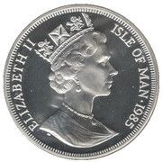 1 Crown - Elizabeth II Queen Mother and Princess Elizabeth; Silver obverse image