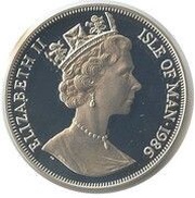 1 Crown - Elizabeth II World Cup - silver plated proof obverse image
