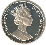 1 Crown - Elizabeth II World Cup - silver plated proof obverse image