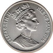 1 Crown - Elizabeth II World Cup Mexico - Globe; Silver Issue obverse image