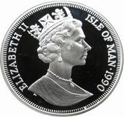 1 Crown - Elizabeth II World Cup - Italy obverse image