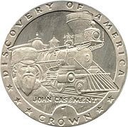 1 Crown - Elizabeth II John Casement, United Kingdom, 1992 reverse image