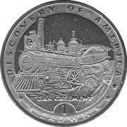 1 Crown - Elizabeth II Dan Casement, United Kingdom, 1992 reverse image