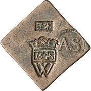 3 Hellers Siege coinage obverse image