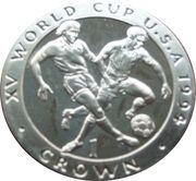 1 Crown - Elizabeth II Player being tackled, United Kingdom, 1994 reverse image