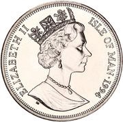 1 Crown - Elizabeth II First Flight England to Australia obverse image
