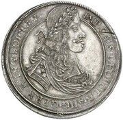 1 Thaler Pattern, Bohemia, 1670 reverse image