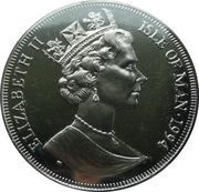 1 Crown - Elizabeth II Soldier behind rock. D-Day obverse image