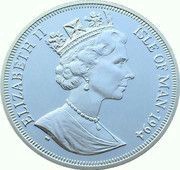 1 Crown - Elizabeth II D-Day - General Eisenhower, Silver Proof Issue obverse image