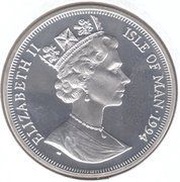 1 Crown - Elizabeth II Normandy Invasion; Silver Proof obverse image