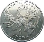 1 Crown - Elizabeth II Icarus, United Kingdom, 1995 reverse image