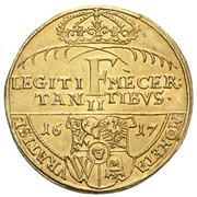 2 Ducats - Matthias II, Bohemia, 1617 reverse image