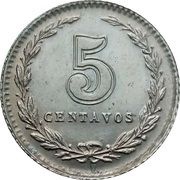 5 Centavos, Argentina, 1896-1942 reverse image