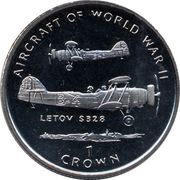 1 Crown - Elizabeth II Letov S 328, United Kingdom, 1995 reverse image