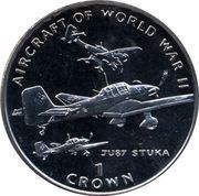 1 Crown - Elizabeth II Junkers Ju 87 Stuka, United Kingdom, 1995 reverse image