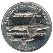 1 Crown - Elizabeth II Vickers -Wellington; Silver Proof, United Kingdom, 1995 reverse image