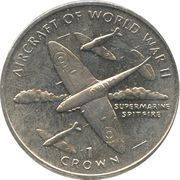 1 Crown - Elizabeth II Supermarine Spitfire, United Kingdom, 1995 reverse image