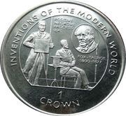 1 Crown - Elizabeth II Fox-Talbot, United Kingdom, 1995 reverse image