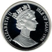 1 Crown - Elizabeth II Equestrian; Silver Proof obverse image