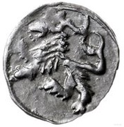 Heller - George of Poděbrady, Bohemia, 1454-1462 reverse image