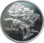 1 Crown - Elizabeth II Rose, United Kingdom, 1996 reverse image