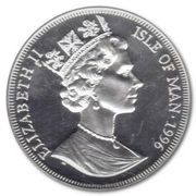 1 Crown - Elizabeth II Pinks; Silver Proof obverse image
