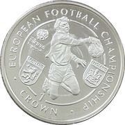 1 Crown - Elizabeth II European Football Championship - England - Scotland; Silver Proof reverse image