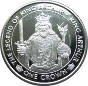 1 Crown - Elizabeth II Legend of King Arthur, United Kingdom, 1996 reverse image