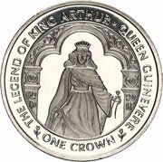 1 Crown - Elizabeth II Queen Guinevere, United Kingdom, 1996 reverse image