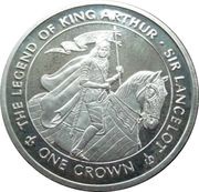 1 Crown - Elizabeth II Sir Lancelot, United Kingdom, 1996 reverse image
